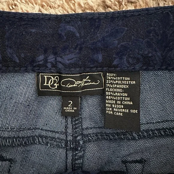Diane Gilman DG2 Pants, Navy with Crystals, Size 2 - Picture 3 of 3